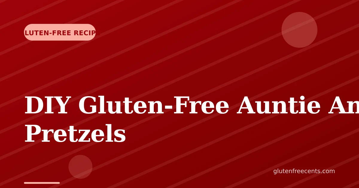 DIY Gluten-Free Auntie Anne's Pretzels